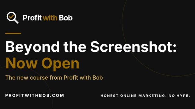 Beyond the Screenshot: an honest course on online income